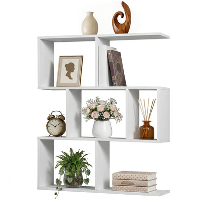 Artiss Floating Wall Shelf Bookshelf 3-Tier Display Storage Organiser White-Furniture > Living Room > Bookcases &amp; Shelves-PEROZ Accessories