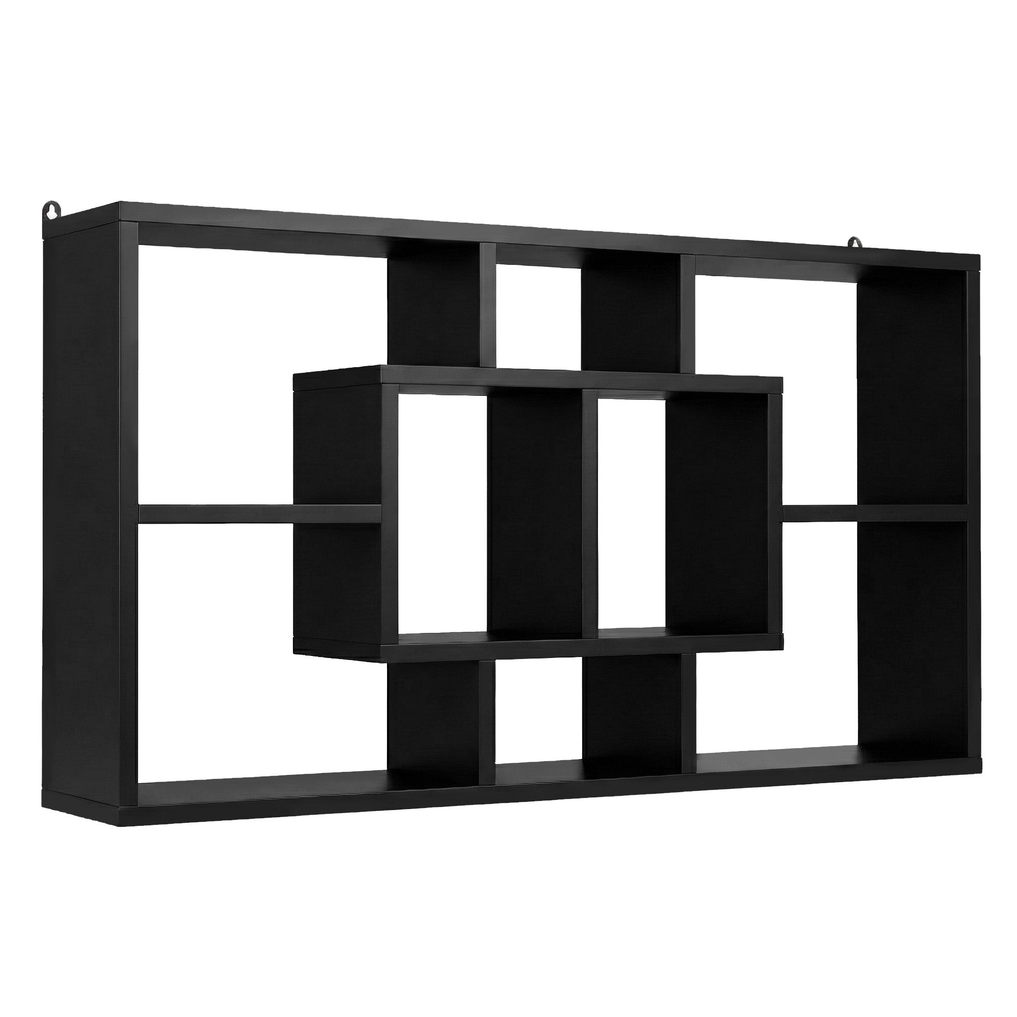 Artiss Floating Wall Shelves Bookshelf Black-Furniture > Living Room > Bookcases &amp; Shelves-PEROZ Accessories