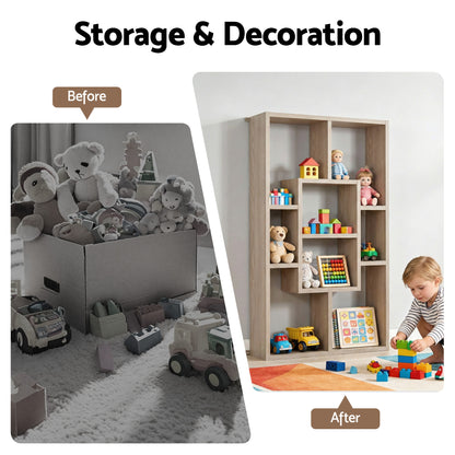 Artiss Floating Wall Shelves Bookshelf Wood-Furniture > Living Room > Bookcases &amp; Shelves-PEROZ Accessories