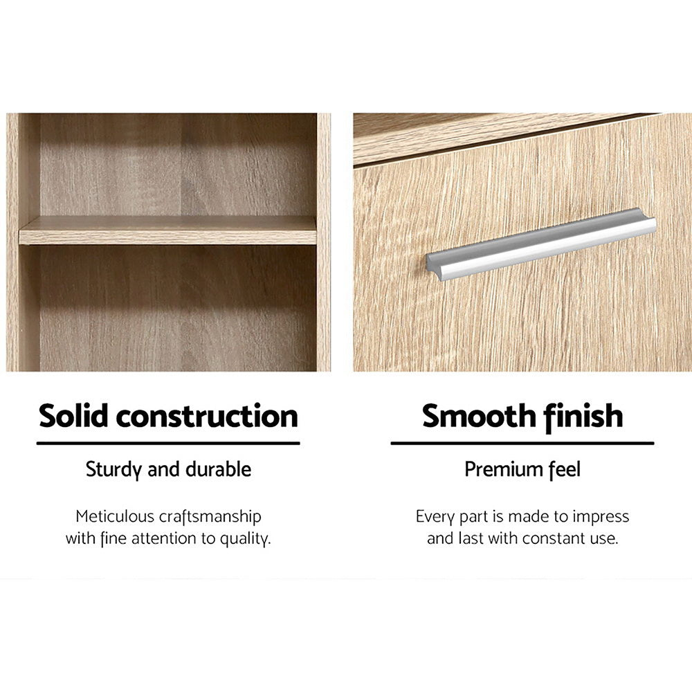 Artiss Bathroom Cabinet Storage 185cm Wooden-Bathroom Storage-PEROZ Accessories