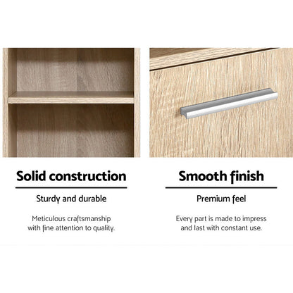 Artiss Bathroom Cabinet Storage 185cm Wooden-Bathroom Storage-PEROZ Accessories