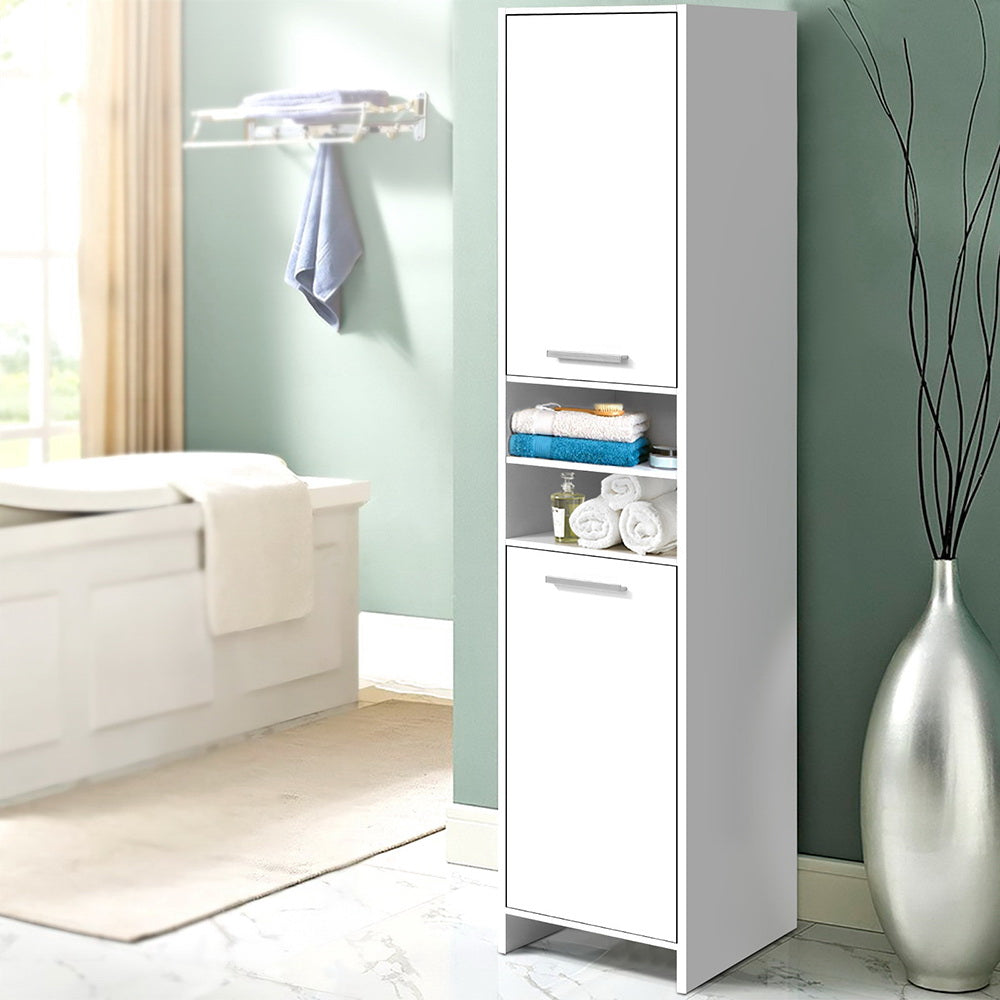 Artiss Bathroom Cabinet Storage 185cm White-Bathroom Storage-PEROZ Accessories