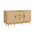 Artiss Rattan Buffet Sideboard - BRIONY Oak-Furniture > Living Room-PEROZ Accessories