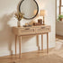 Artiss Console Table 2 Rattan Drawers-Console Tables-PEROZ Accessories