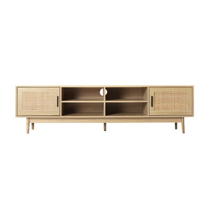 Artiss TV Cabinet Entertainment Unit Storage Cabinets Rattan Wooden 180CM-Entertainment Units-PEROZ Accessories