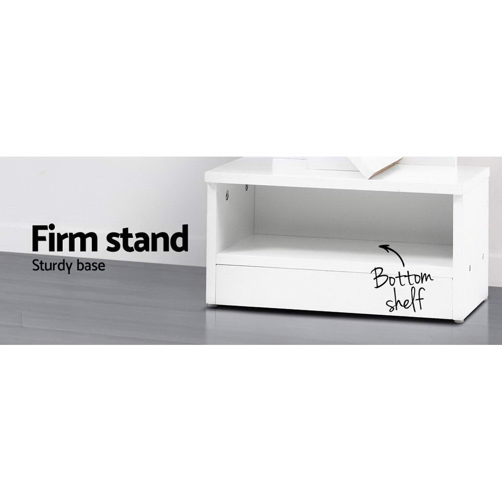 Artiss Tree Bookshelf 9 Tiers - ECHO White-Bookcases &amp; Shelves-PEROZ Accessories