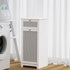Artiss Laundry Hamper Cabinet Bathroom Storage White Rattan Clothes Basket-Furniture > Bathroom-PEROZ Accessories
