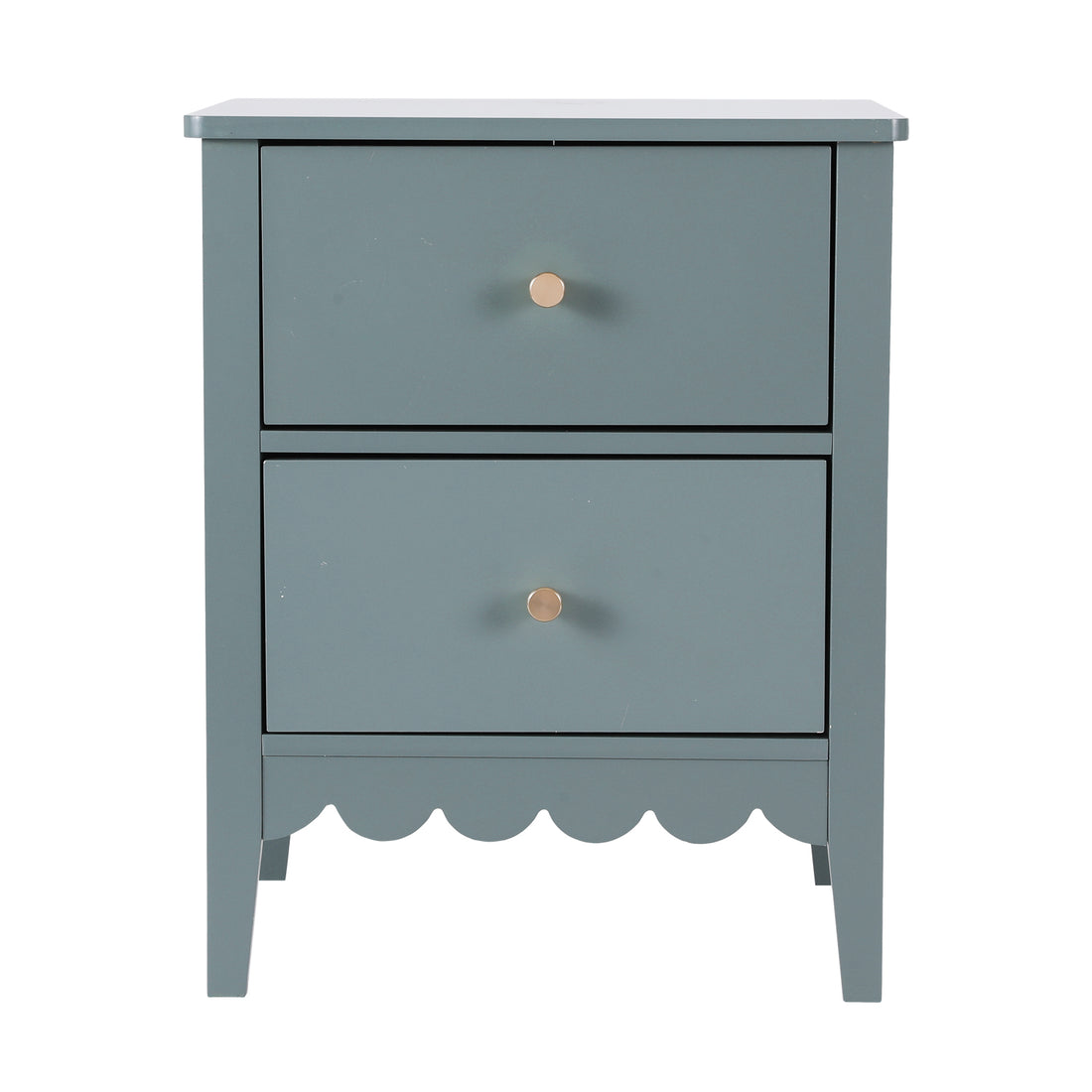 Artiss Bedside Table 2 Drawers Bedroom Storage Nightstand Green-Furniture > Bedroom > Bedside Tables-PEROZ Accessories