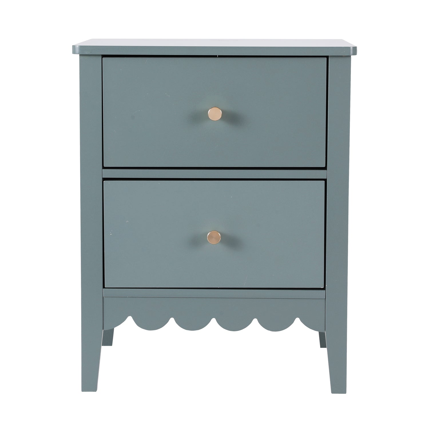 Artiss Bedside Table 2 Drawers Bedroom Storage Nightstand Green-Furniture > Bedroom > Bedside Tables-PEROZ Accessories