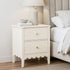 Artiss Bedside Table 2 Drawers Bedroom Storage Nightstand Beige-Furniture > Bedroom > Bedside Tables-PEROZ Accessories