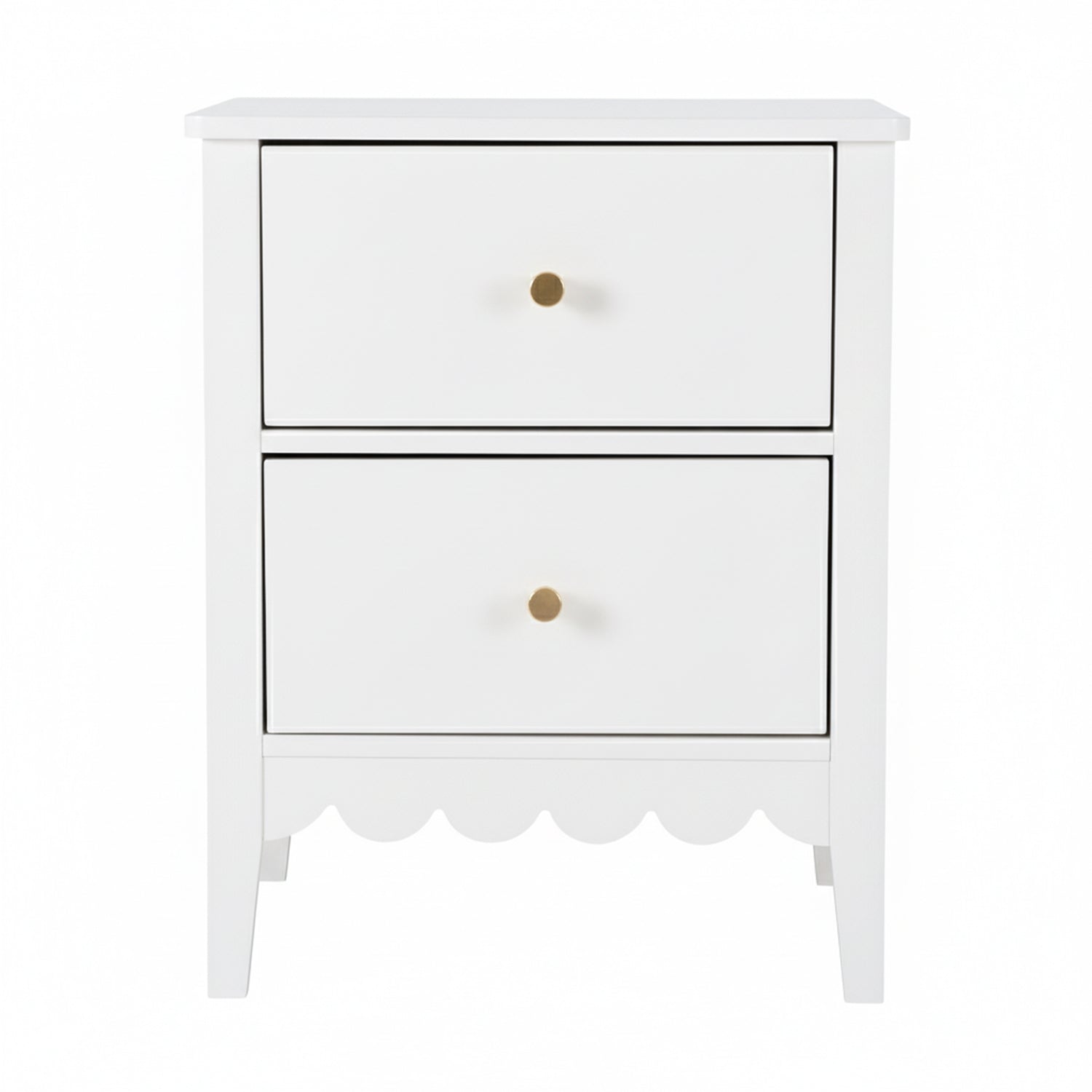 Artiss Bedside Table 2 Drawers Bedroom Storage Nightstand White-Furniture > Bedroom > Bedside Tables-PEROZ Accessories