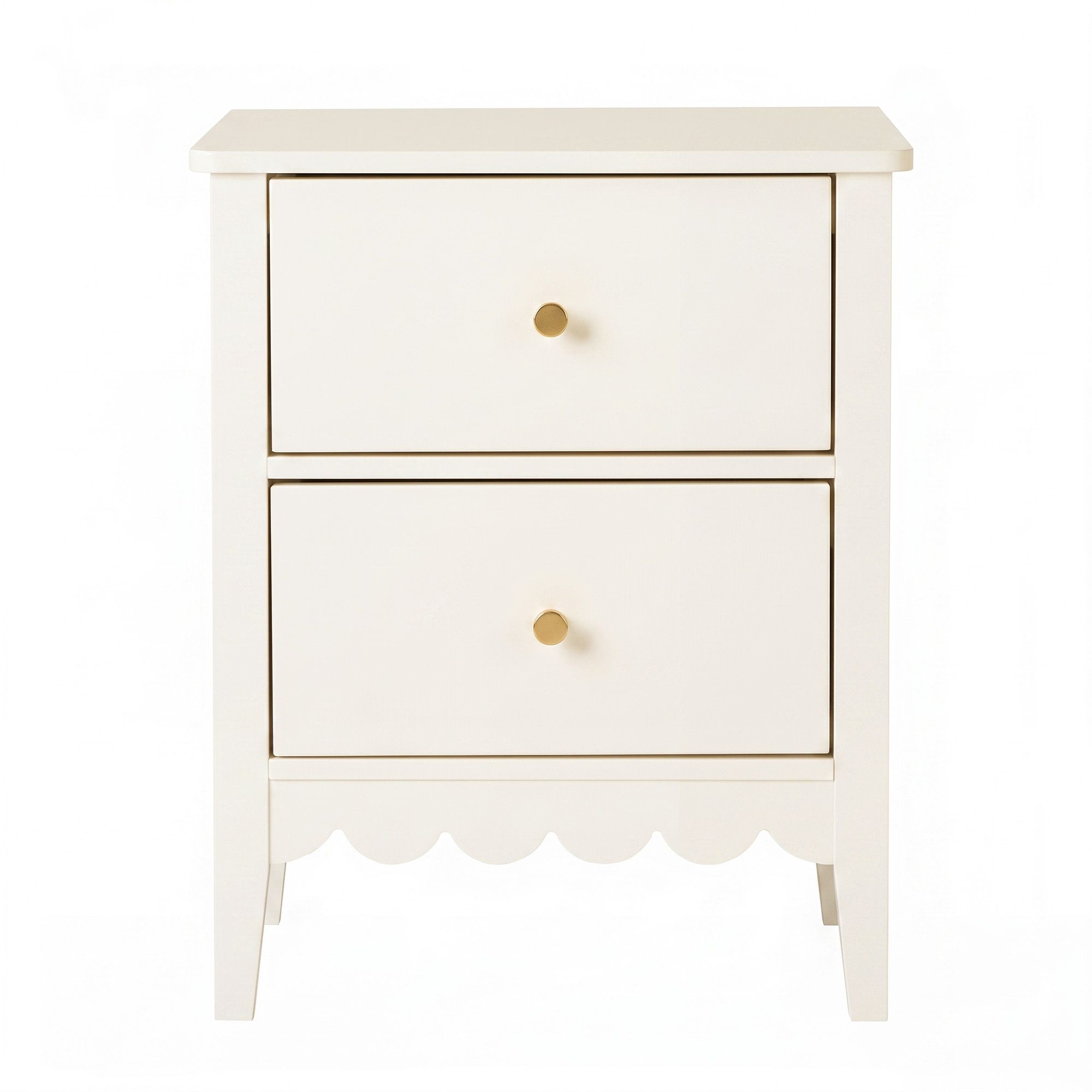 Artiss 2x Bedside Table 2 Drawers Bedroom Storage Nightstand White
