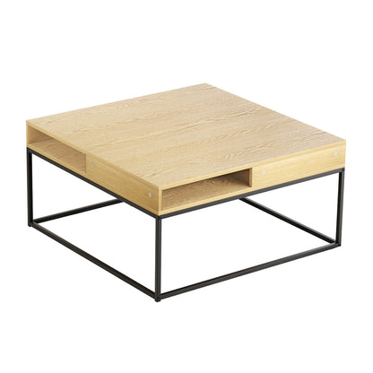 Artiss Coffee Table Storage Shelf Metal Frame-Furniture &gt; Living Room-PEROZ Accessories