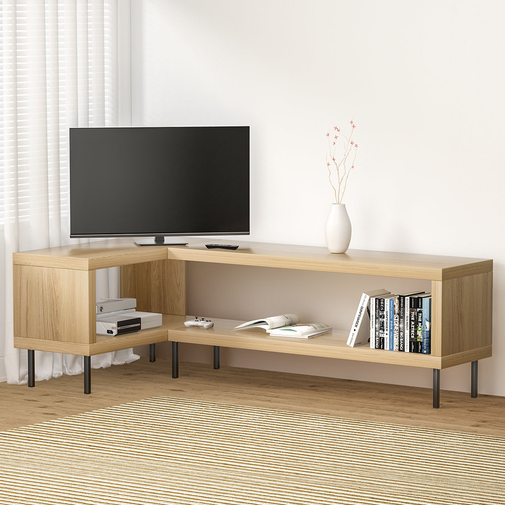 Artiss Entertainment Unit Corner TV Cabinet Storage Shelf Bevis-Furniture &gt; Living Room-PEROZ Accessories