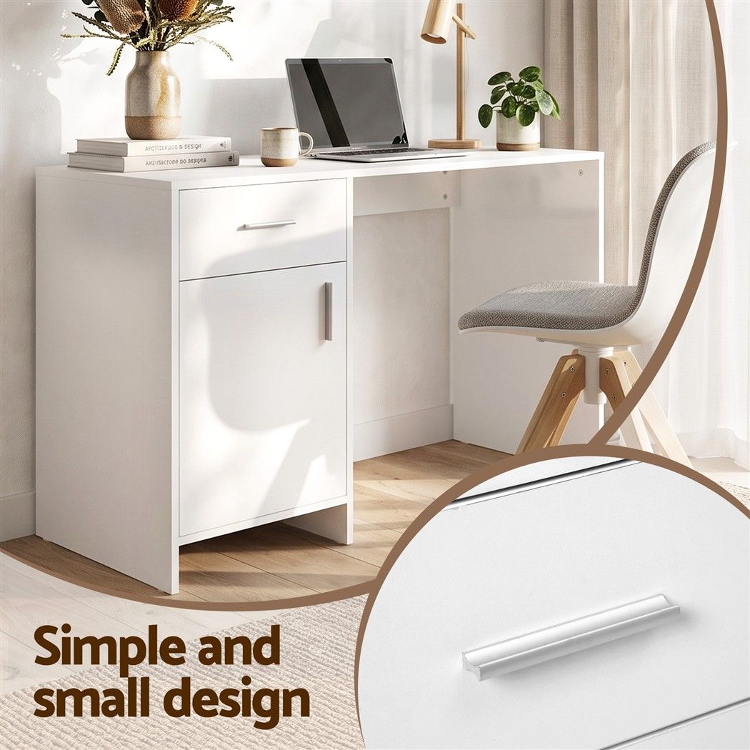 Artiss Computer Desk Drawer Cabinet White 100CM-Office Desks-PEROZ Accessories