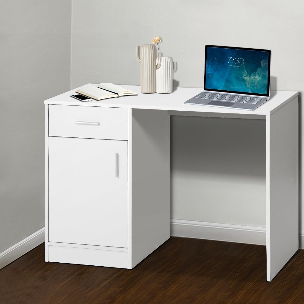 Artiss Computer Desk Drawer Cabinet White 100CM-Office Desks-PEROZ Accessories