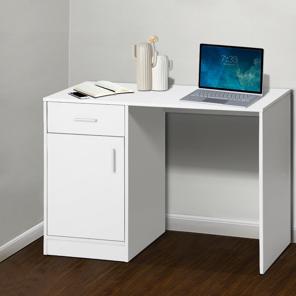 Artiss Computer Desk Drawer Cabinet White 100CM-Office Desks-PEROZ Accessories