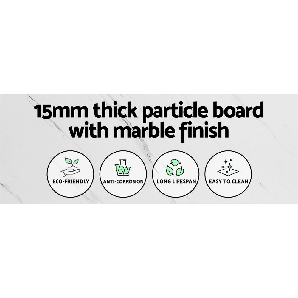 Artiss Console Table Marble Effect Frenisha-Console Tables-PEROZ Accessories