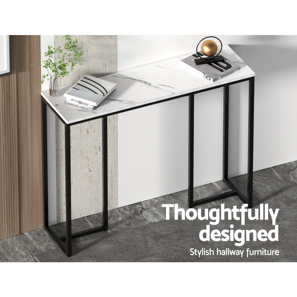 Artiss Console Table Marble Effect Frenisha-Console Tables-PEROZ Accessories
