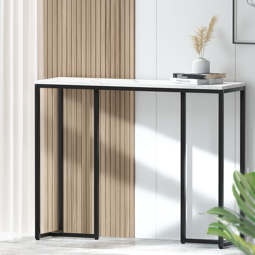 Artiss Console Table Marble Effect Frenisha-Console Tables-PEROZ Accessories
