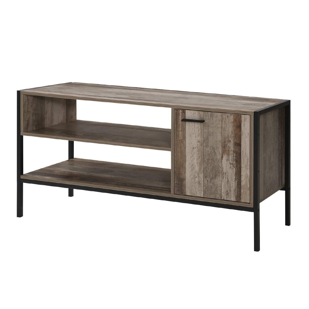 Artiss TV Cabinet Entertainment Unit Stand Storage Wood Industrial Rustic 124cm-Entertainment Units-PEROZ Accessories