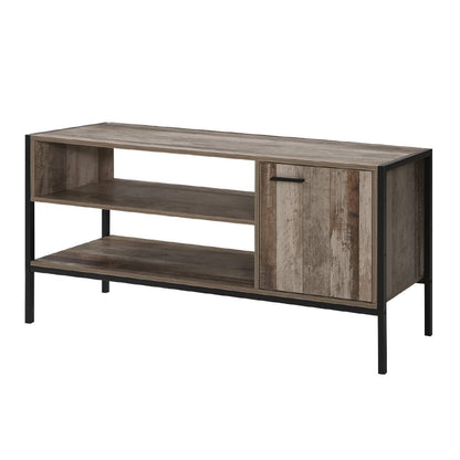 Artiss TV Cabinet Entertainment Unit Stand Storage Wood Industrial Rustic 124cm-Entertainment Units-PEROZ Accessories