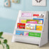 Keezi 4 Tiers Kids Bookshelf Magazine Shelf Children Bookcase Rack Organiser-Bookcases & Shelves-PEROZ Accessories