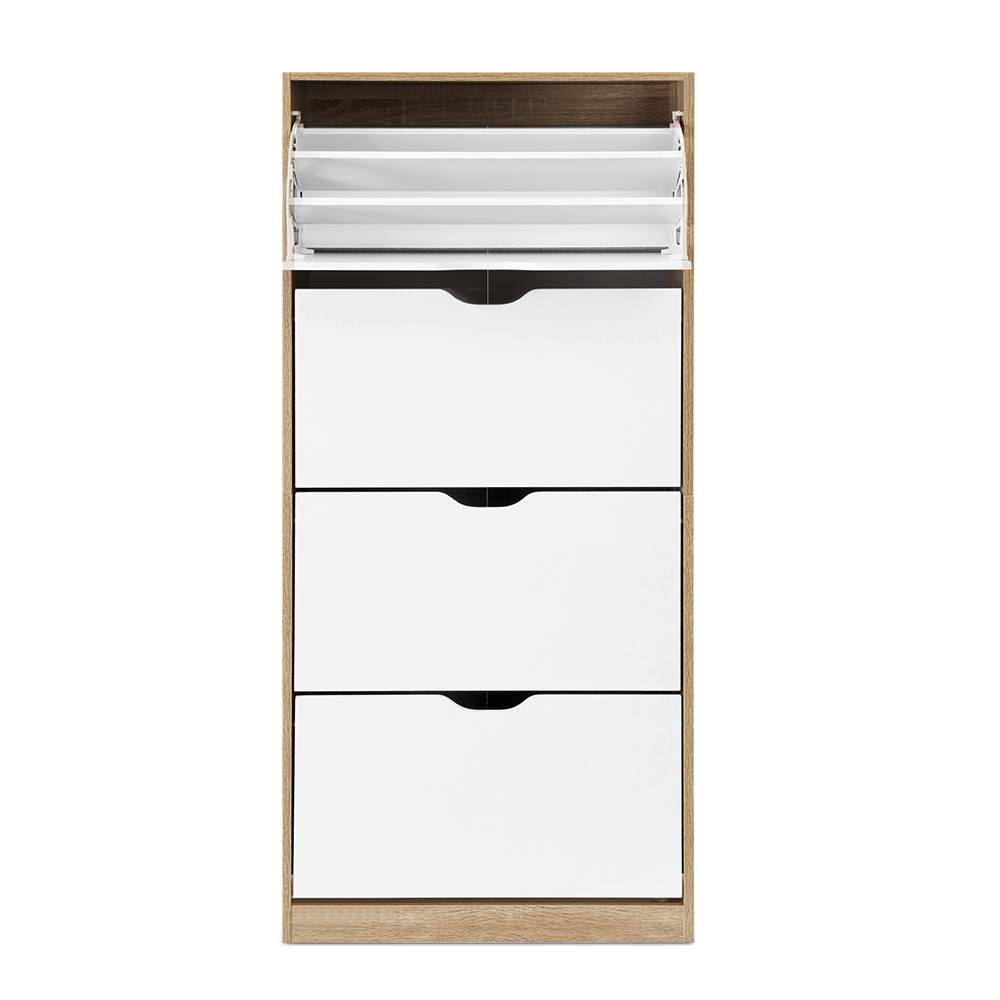Artiss Shoe Rack Cabinet 60 Pairs 4-tier White Elen-Shoe Storage Cabinets-PEROZ Accessories