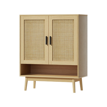 Artiss Shoe Rack Cabinet Rattan 5-tier 20 Pairs Dani-Shoe Storage Cabinets-PEROZ Accessories