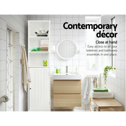 Artiss Bathroom Cabinet Storage 160cm White-Bathroom Storage-PEROZ Accessories