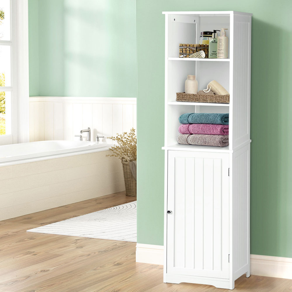 Artiss Bathroom Cabinet Storage 160cm White-Bathroom Storage-PEROZ Accessories