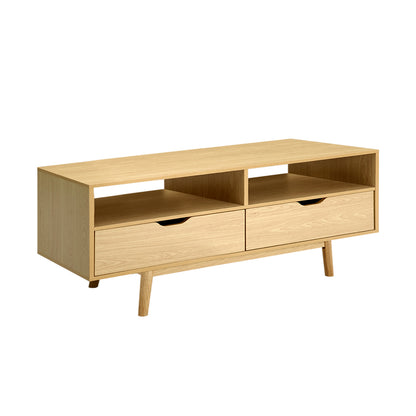 Artiss TV Cabinet Entertainment Unit Stand Wooden Storage 120cm Scandinavian-Entertainment Units-PEROZ Accessories