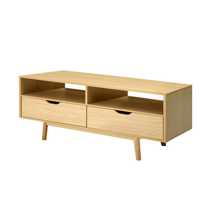 Artiss TV Cabinet Entertainment Unit Stand Wooden Storage 120cm Scandinavian-Entertainment Units-PEROZ Accessories