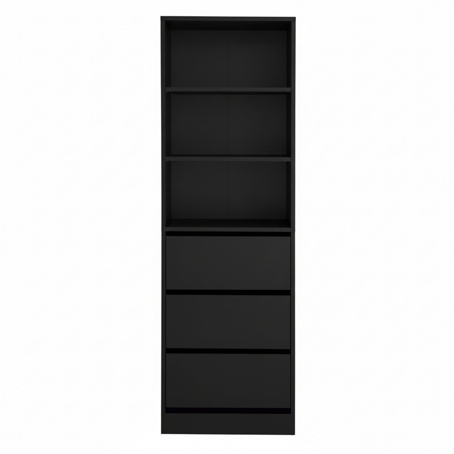Artiss 3 Chest of Drawers Tallboy Cabinet Black-Furniture > Bedroom > Dressers-PEROZ Accessories