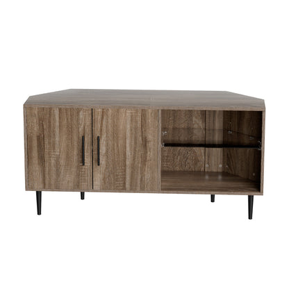 Artiss Corner Entertainment Unit Stand TV Cabinet Open Storage Shelf 120CM-Furniture &gt; Living Room-PEROZ Accessories
