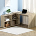 Artiss Computer Desk Bookshelf Oak 130CM-Office Desks-PEROZ Accessories