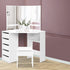 Artiss Dressing Table Stool Set Corner 5 Drawers White-Dressing Tables-PEROZ Accessories