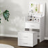 Artiss 2-in-1 Dressing Table Stool Set Bedside Table White-Bedside Tables-PEROZ Accessories