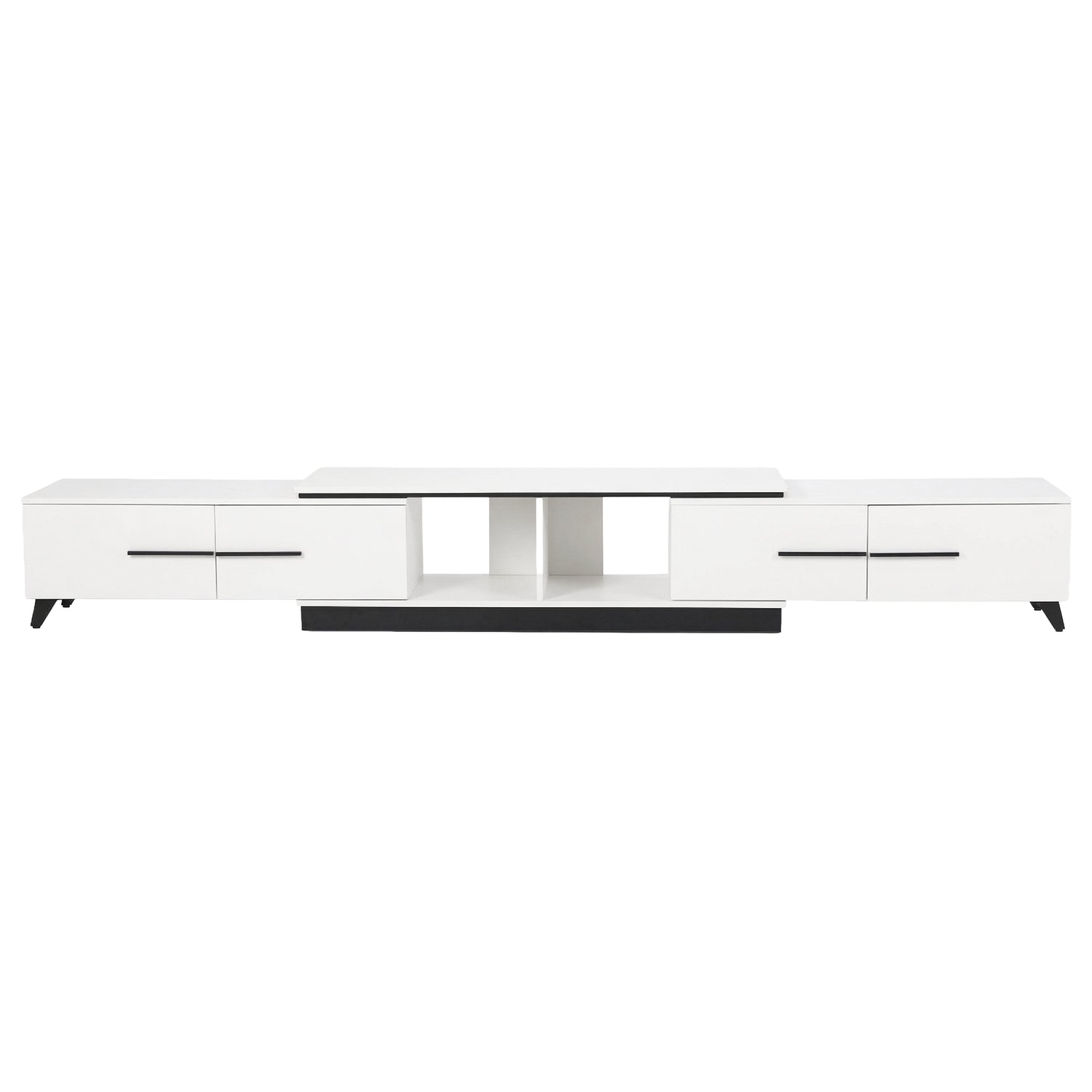 Artiss Extendable TV Cabinet Entertainment Unit Stand White-Furniture > Living Room > TV Units-PEROZ Accessories