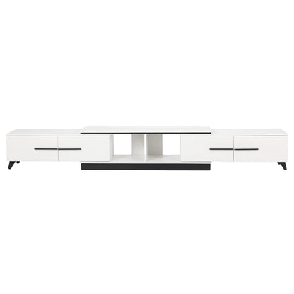 Artiss Extendable TV Cabinet Entertainment Unit Stand White-Furniture > Living Room > TV Units-PEROZ Accessories