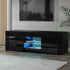 Artiss Entertainment Unit TV Cabinet LED 130cm Black Angus-Entertainment Units-PEROZ Accessories