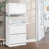 Artiss Shoe Rack Cabinet 60 Pairs 4 Doors - White-Shoe Storage Cabinets-PEROZ Accessories