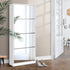 Artiss Shoe Rack Cabinet Mirror 60 Pairs White Rira-Shoe Storage Cabinets-PEROZ Accessories