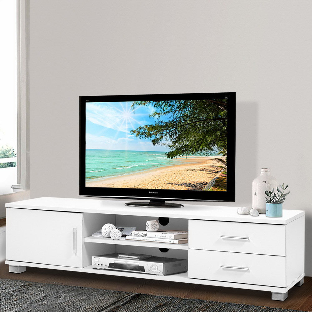 Artiss Entertainment Unit TV Cabinet 120cm White Dylan-Entertainment Units-PEROZ Accessories