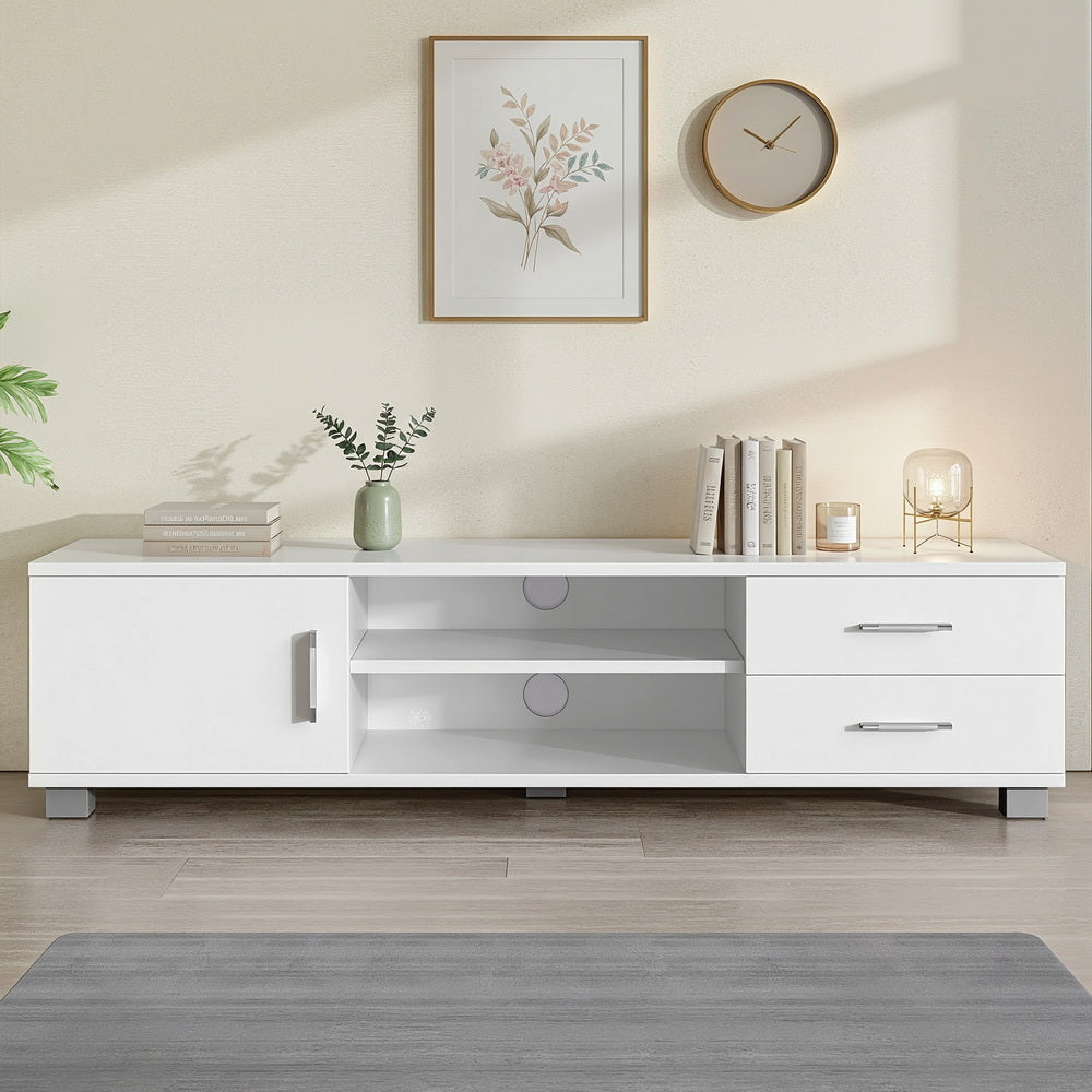 Artiss Entertainment Unit TV Cabinet 120cm White Dylan-Entertainment Units-PEROZ Accessories
