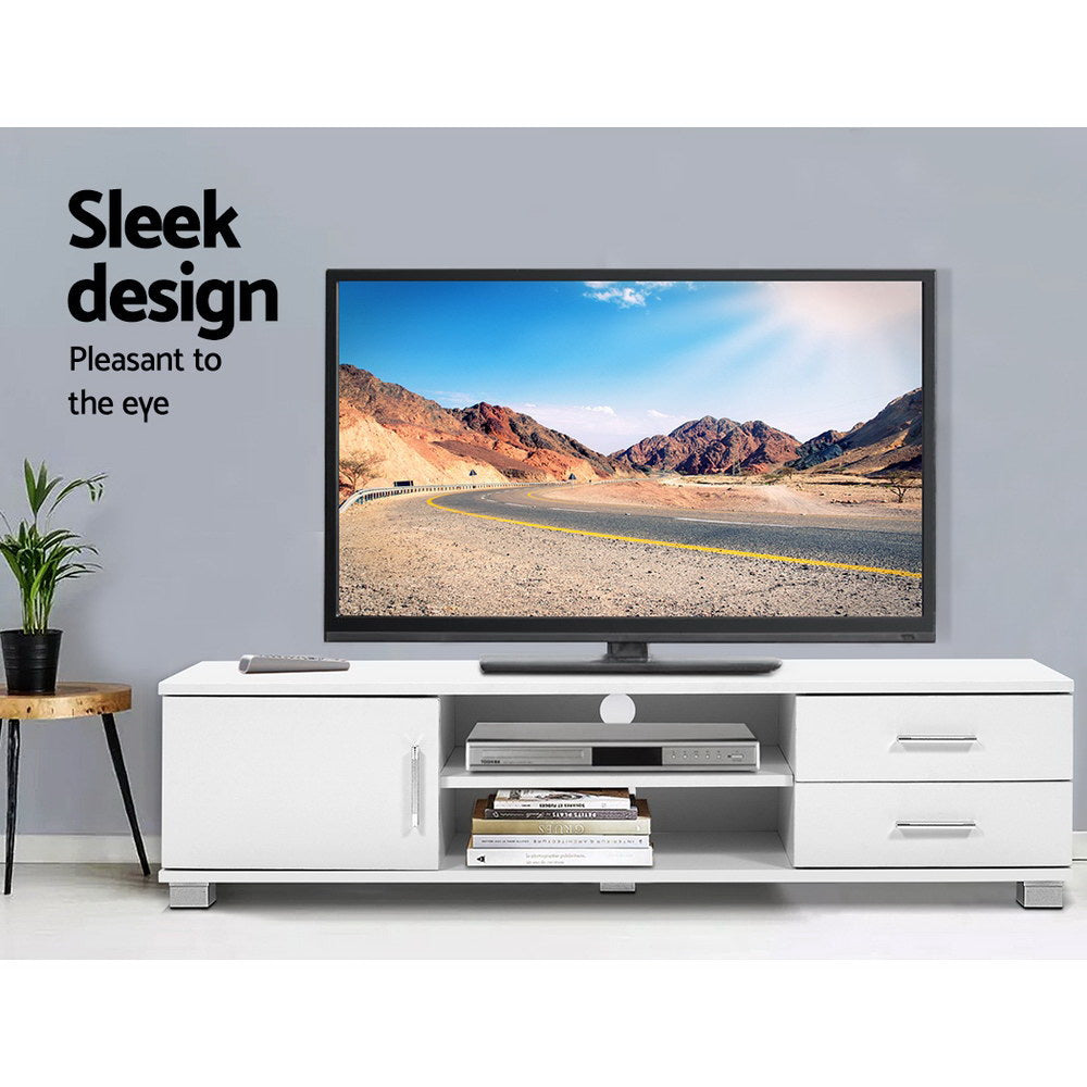 Artiss Entertainment Unit TV Cabinet 120cm White Dylan-Entertainment Units-PEROZ Accessories