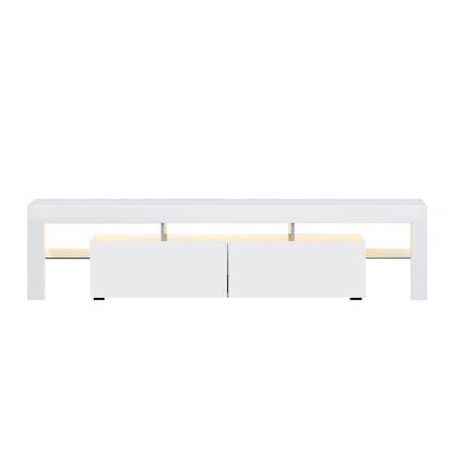 Artiss Entertainment Unit TV Cabinet LED 189cm White Elo-Entertainment Units-PEROZ Accessories
