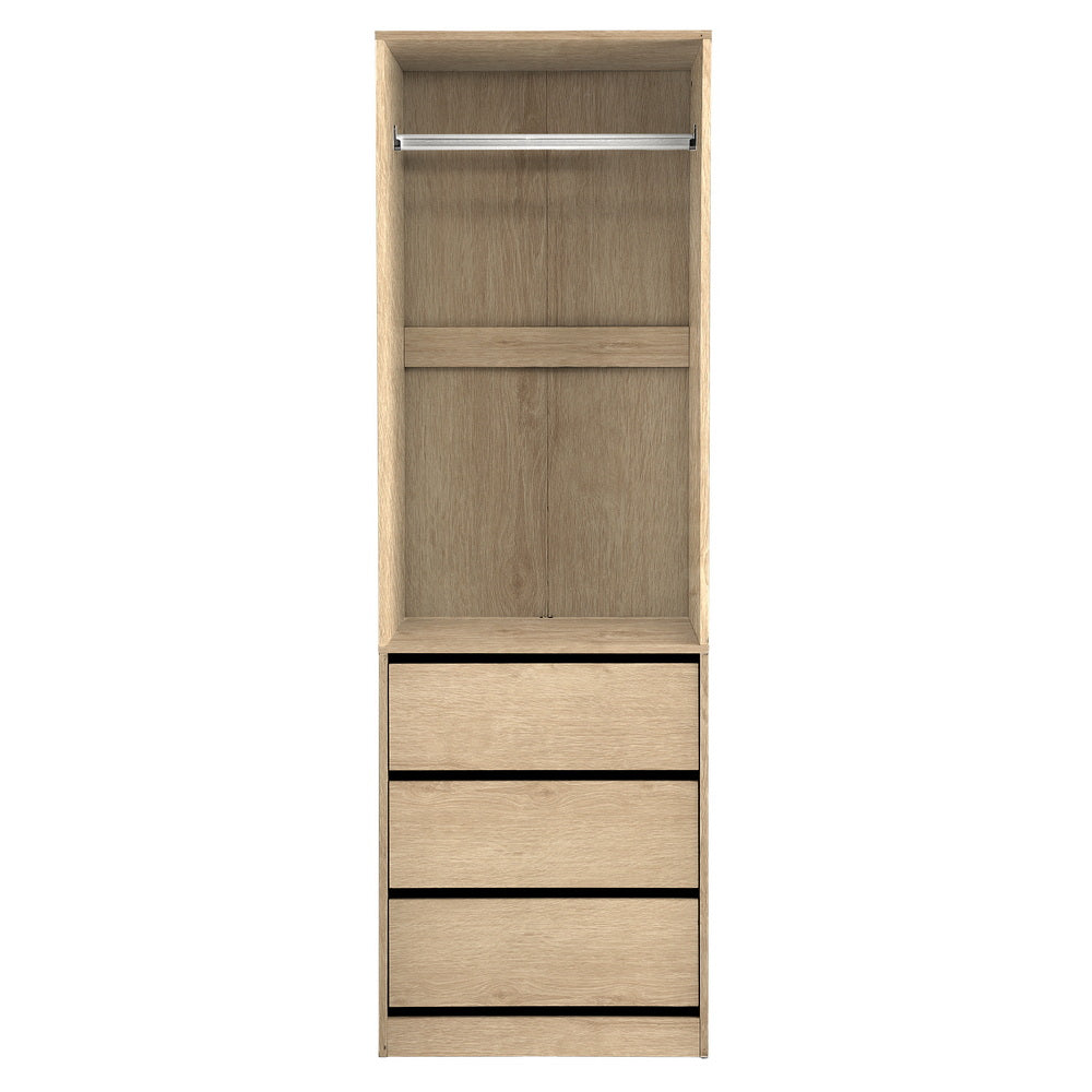 Artiss Wardrobe Clothes Closet Storage Organizer Pine-Home &amp; Garden > Storage > Clothing &amp; Wardrobe Storage-PEROZ Accessories