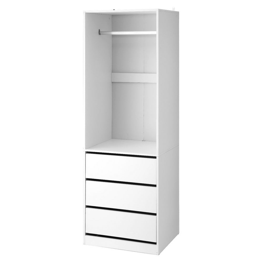 Artiss Wardrobe Clothes Closet Storage Organizer White-Home &amp; Garden &gt; Storage &gt; Clothing &amp; Wardrobe Storage-PEROZ Accessories
