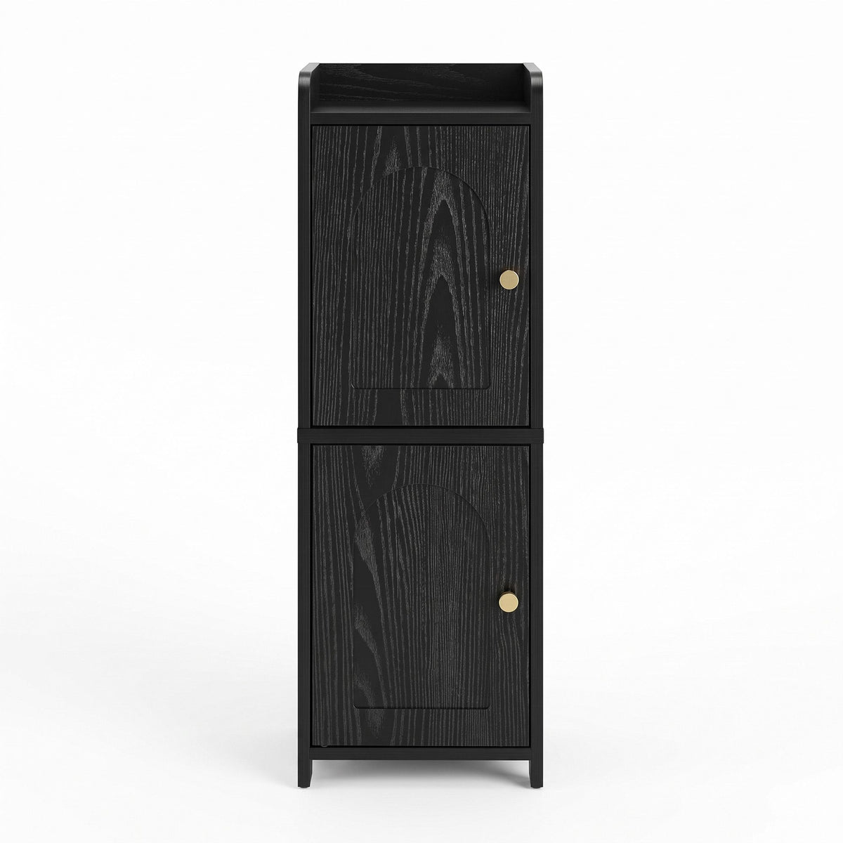Artiss Bathroom Storage Cabinet Freestanding Cupboard Narrow Floor Shelf Black-Furniture > Bathroom > Bathroom Cabinets, Cupboards &amp; Storage-PEROZ Accessories